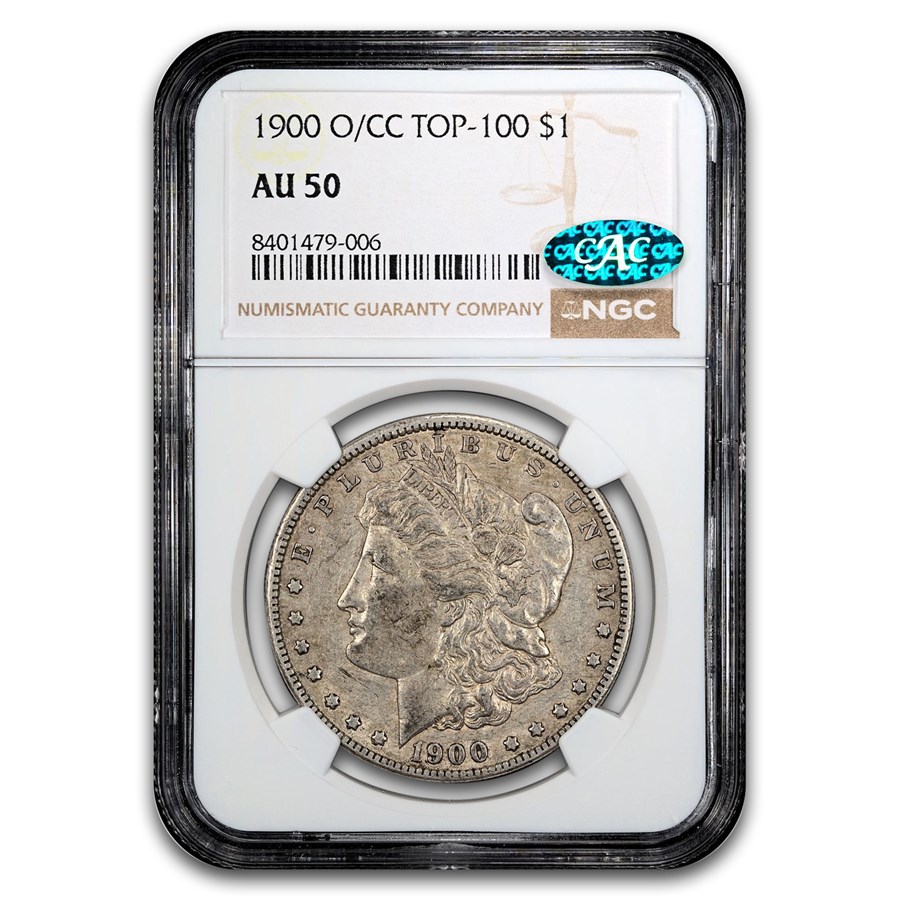 1900-O/CC Morgan Dollar AU-50 NGC CAC