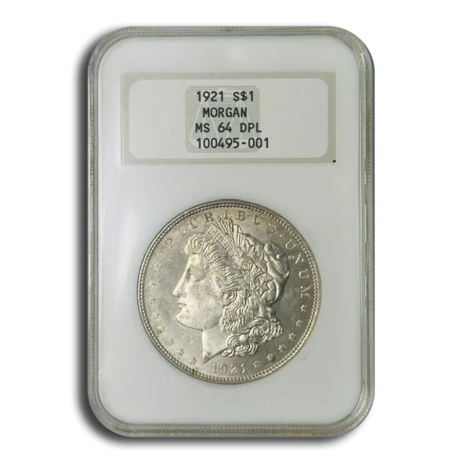 1921 Morgan Dollar MS-64 NGC (DPL)