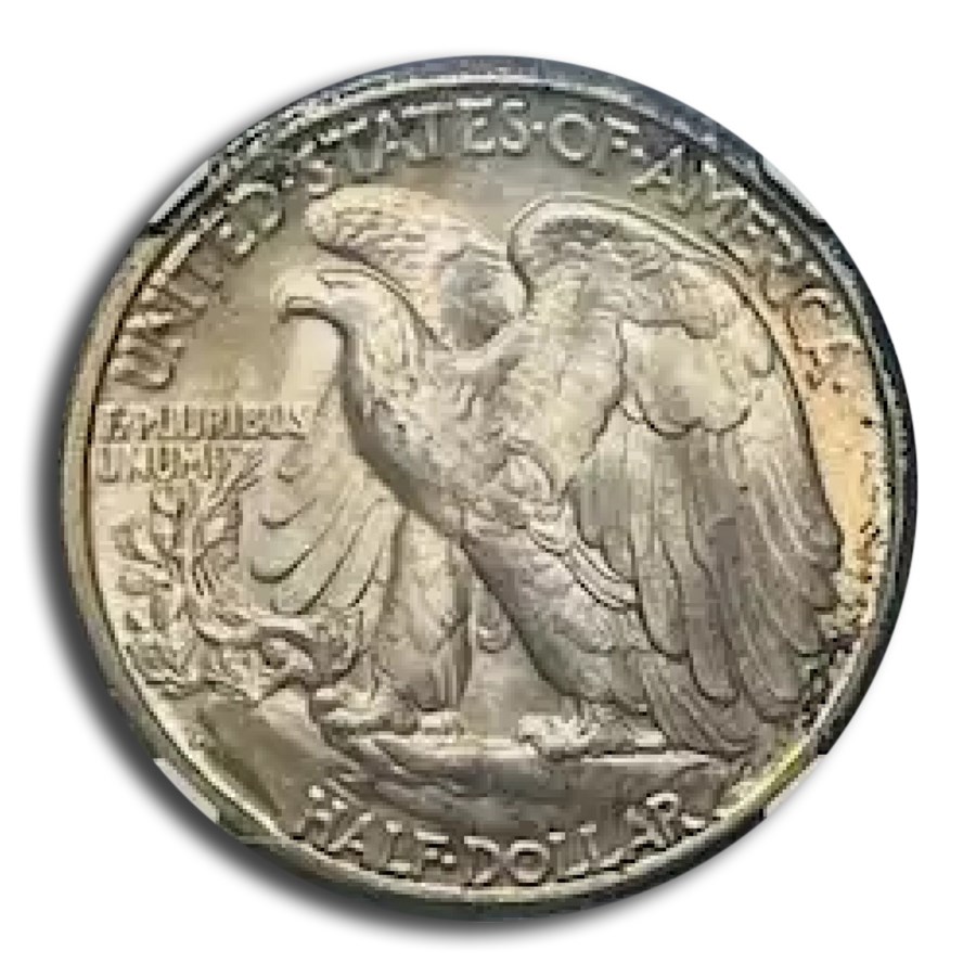 1945-D Walking Liberty Half Dollar MS-67+ NGC (Toned)
