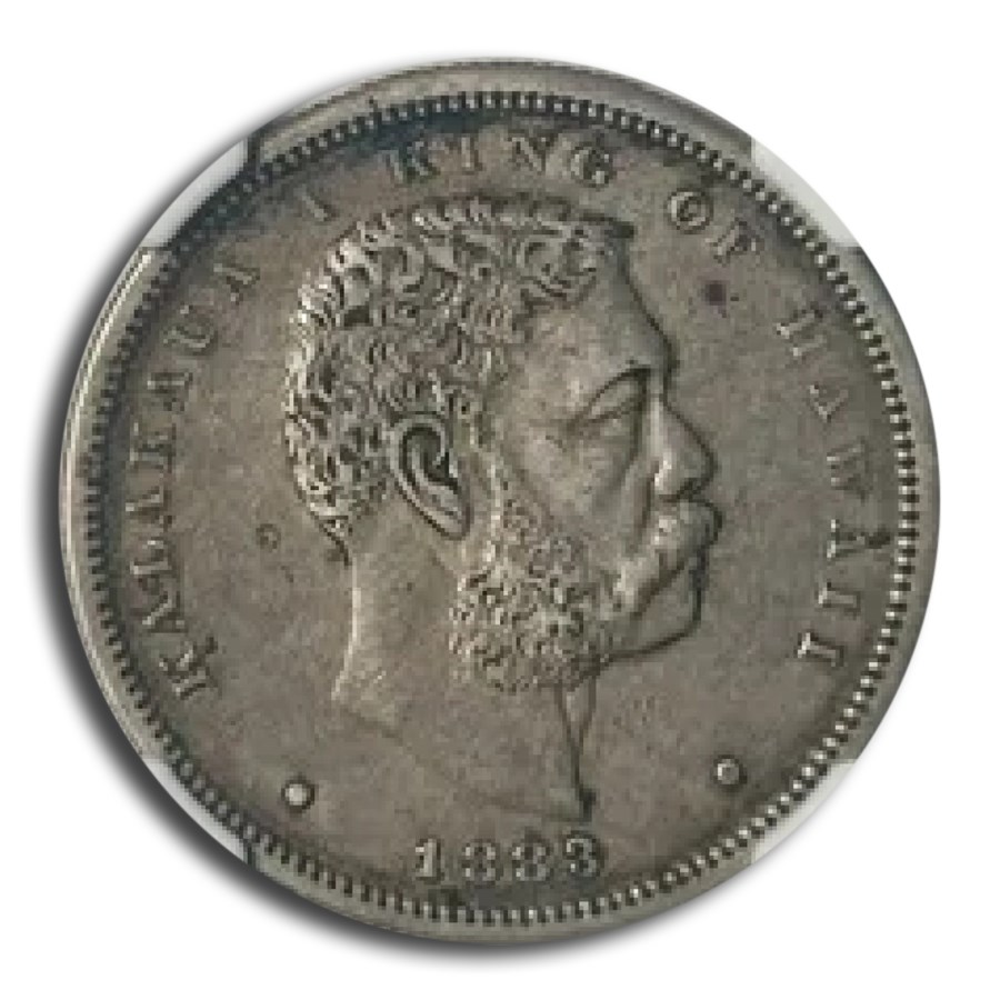 1883 Hawaii Half Dollar Kalakaua I AU-53 NGC
