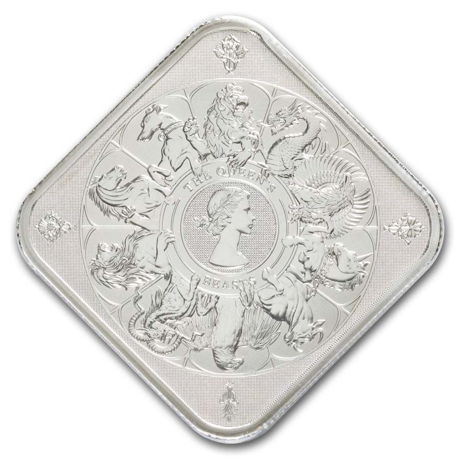 1 oz Platinum Bar - The Royal Mint Queen's Beast Completer Bar