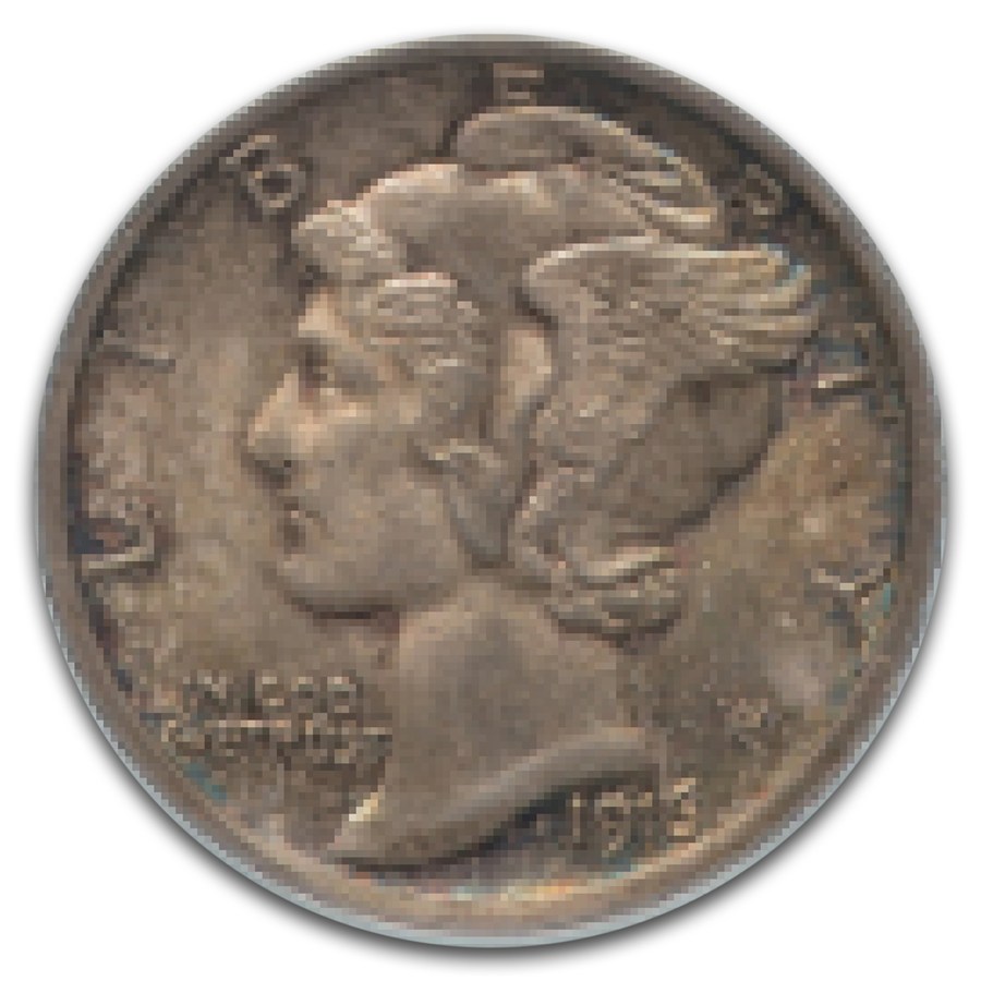 1916-D Mercury Dime MS-64 PCGS CAC (FB)