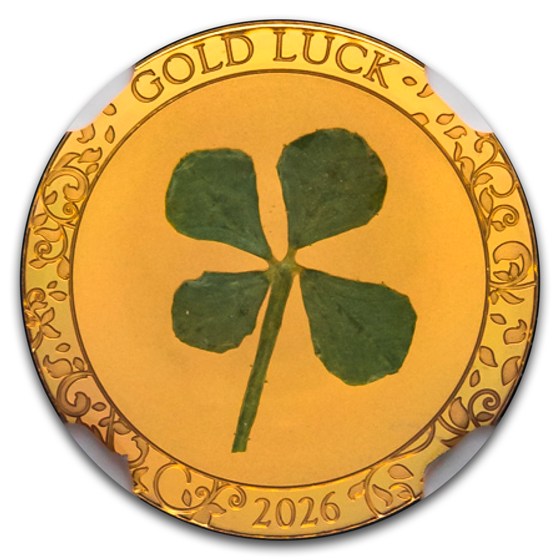 2026 Cook Islands 1 gram Gold $10 Four-Leaf Clover PF-70 NGC (FR)
