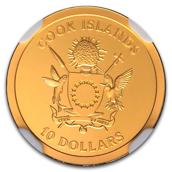 2026 Cook Islands 1 gram Gold $10 Four-Leaf Clover PF-70 NGC (FR)