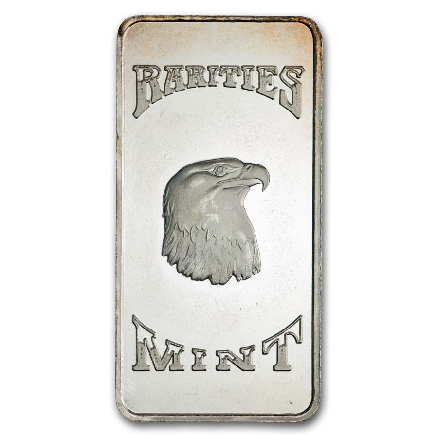 10 oz Silver Bar - Rarities Mint (Eagle, w/serial #)