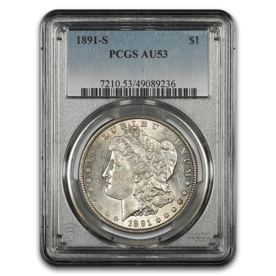 1891-S Morgan Dollar AU-53 PCGS