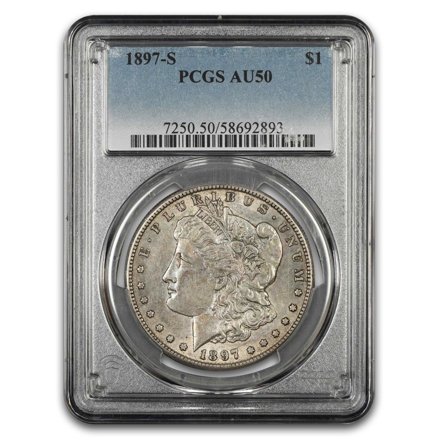 1897-S Morgan Dollar AU-50 PCGS
