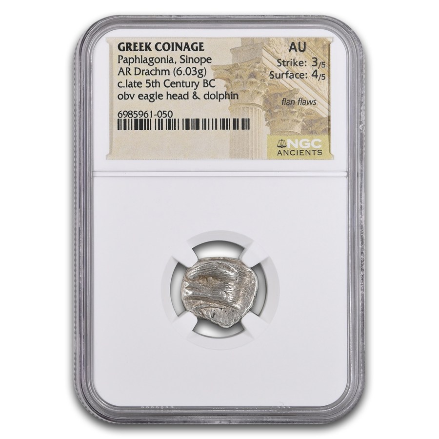 Paphlagonia, Sinope AR Drachm (5th Century BC) AU NGC (3/4)