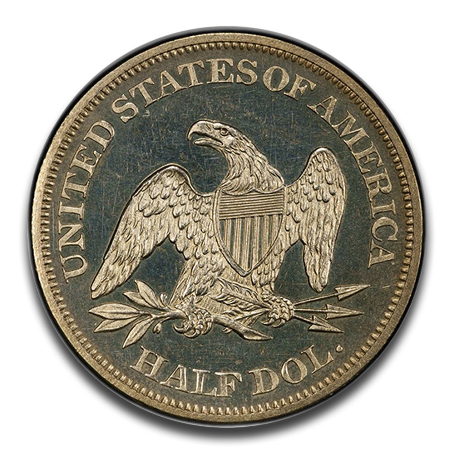 1864 Liberty Seated Half Dollar PR-62 PCGS