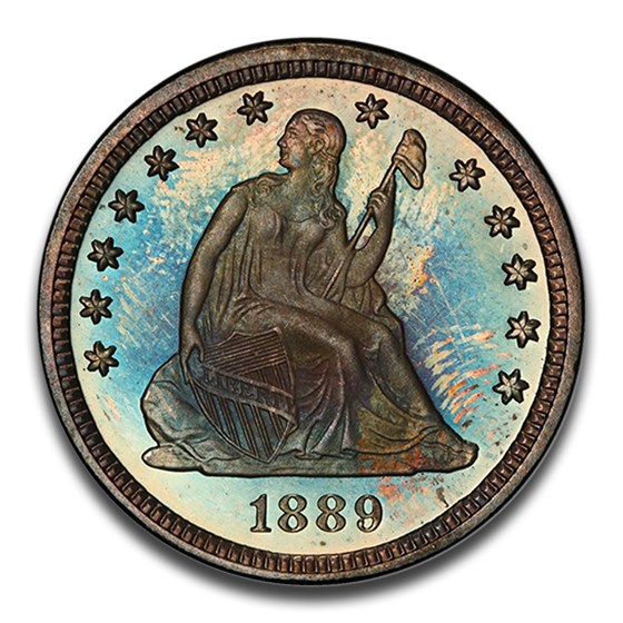 1889 Liberty Seated Quarter PR-67 PCGS CAC