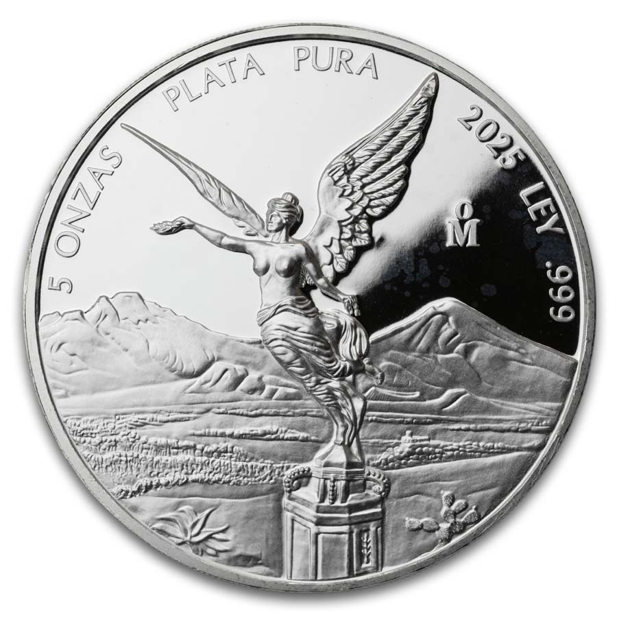 2025 Mexico 5 oz Silver Proof Libertad (In Capsule)