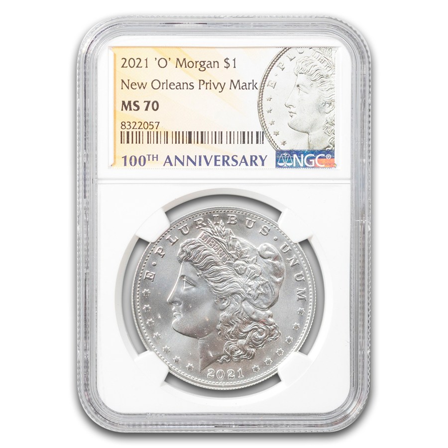 2021-O Silver Morgan Dollar MS-70 NGC