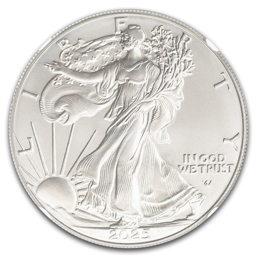 2025 American Silver Eagle MS-69 NGC (First Day of Issue)