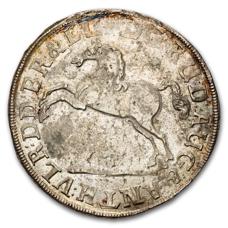 1693 German States Brunswick-Wolfenbuttal Silver 2/3 Thaler AU