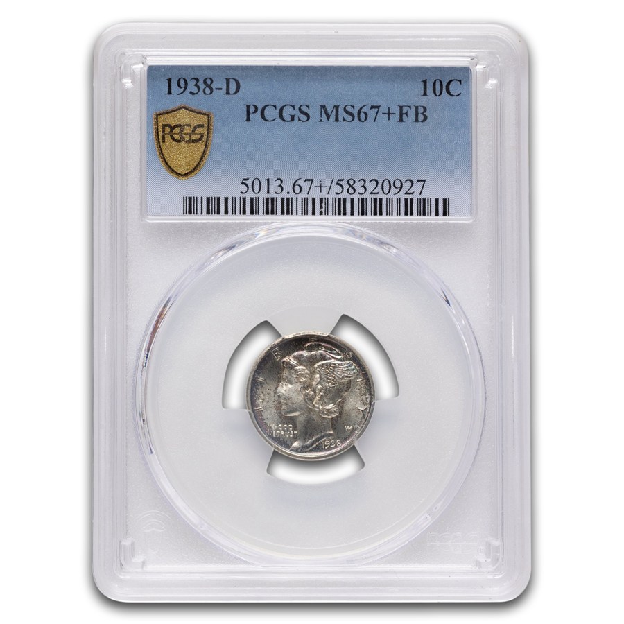 1938-D Mercury Dime MS-67+ PCGS (FB)