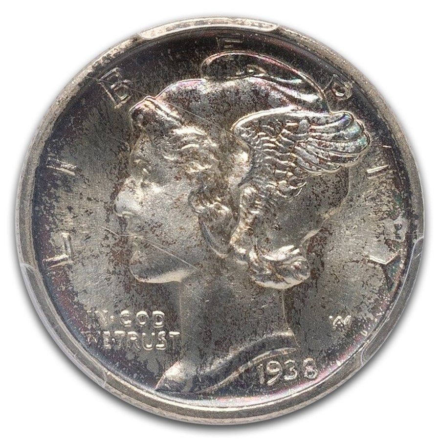 1938-D Mercury Dime MS-67+ PCGS (FB)