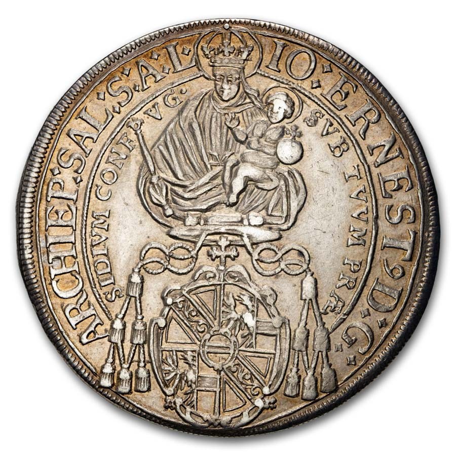 1706 Austrian States Salzburg Silver Thaler AU