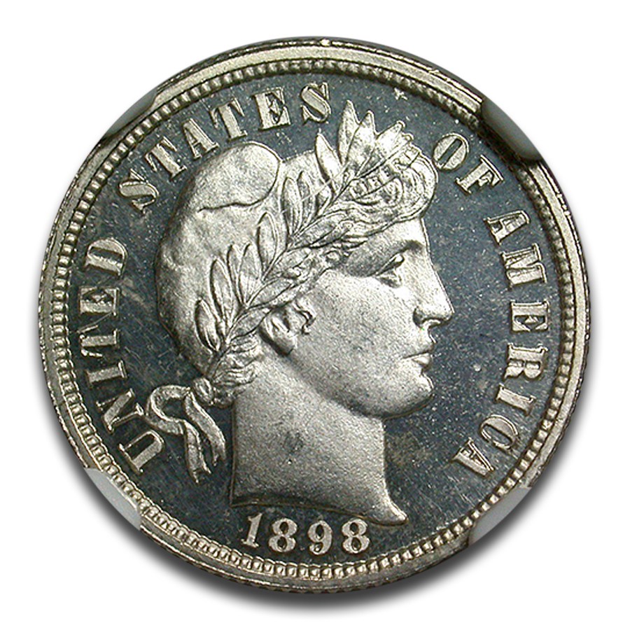 1898 Liberty Seated Dime PF-65 Cameo NGC