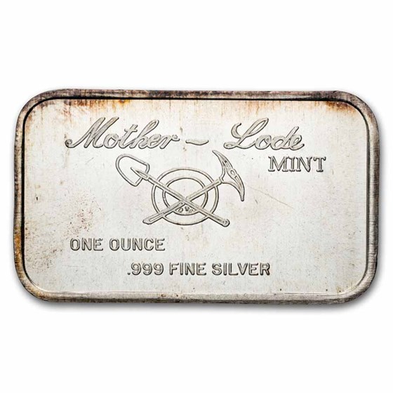 1 oz Silver Bar - Israel (Menorah, 25th Anniversary)
