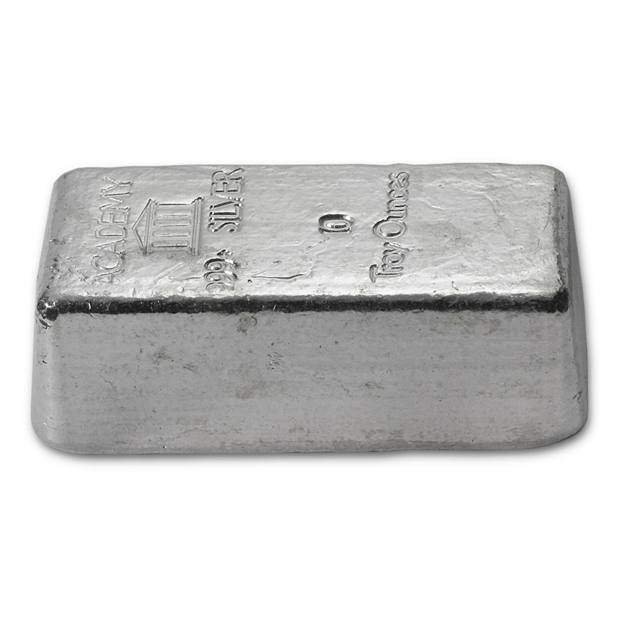 10 oz Silver Bar - Academy (Loaf Style)