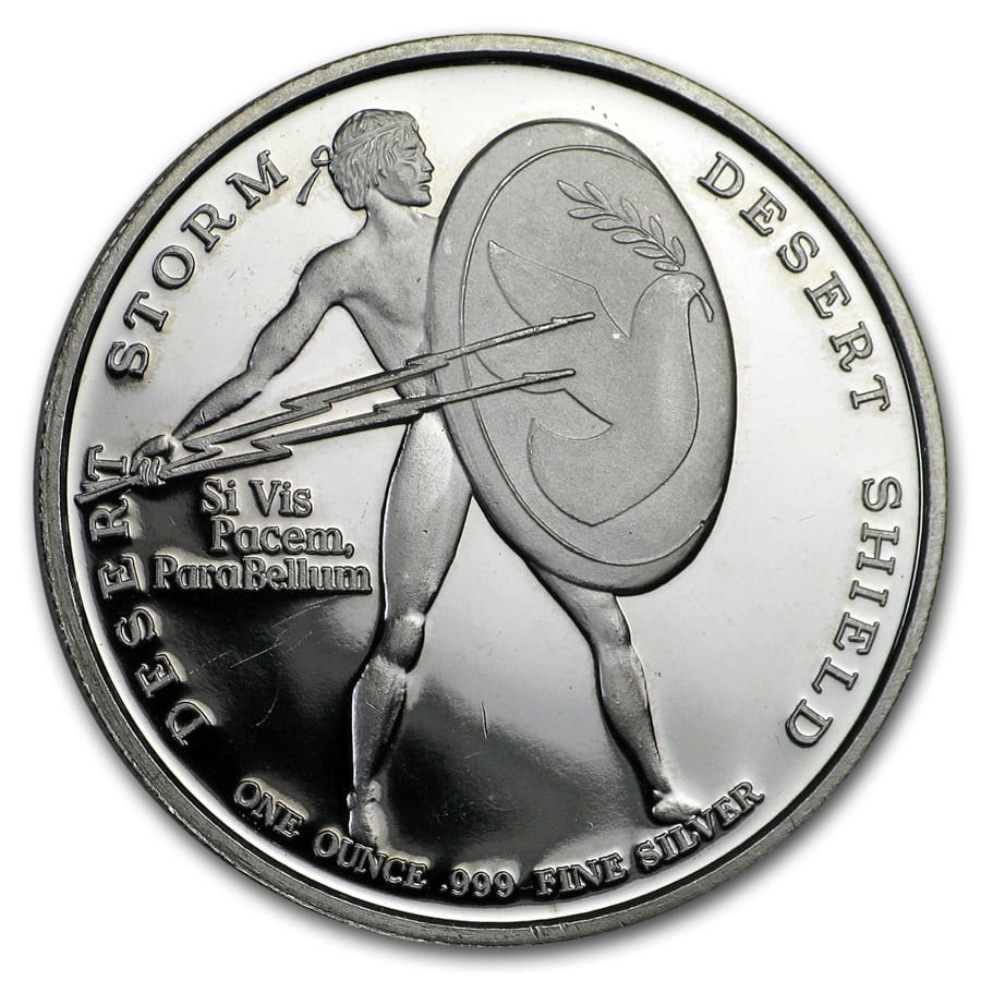 1 oz Silver Round - Desert Storm (Random Motif)