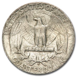 1952-S Washington Quarter AU