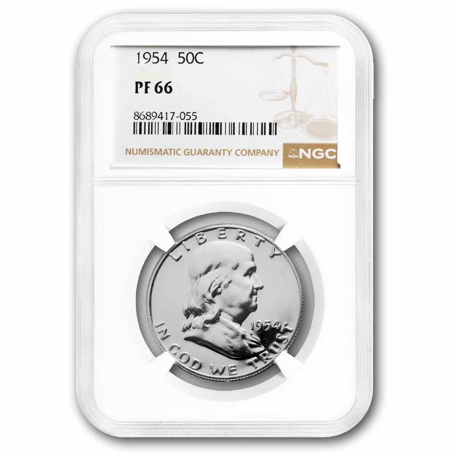 1954 Franklin Half Dollar PF-66 NGC
