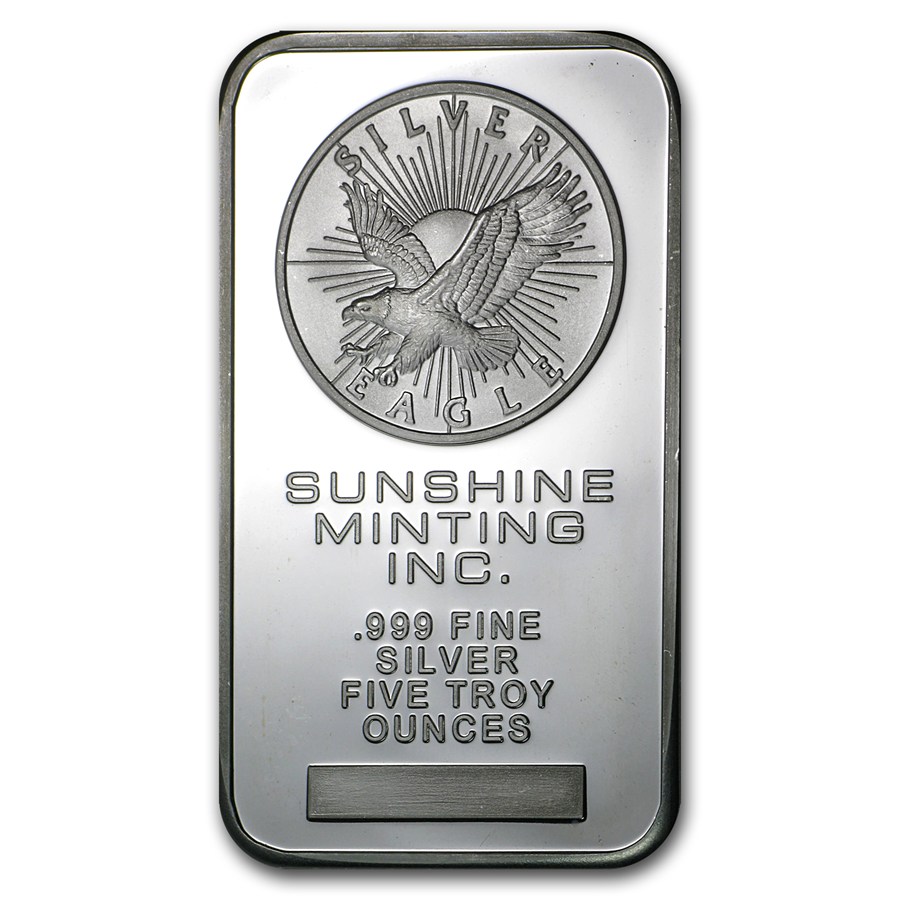 5 oz Silver Bar - Sunshine (Original)