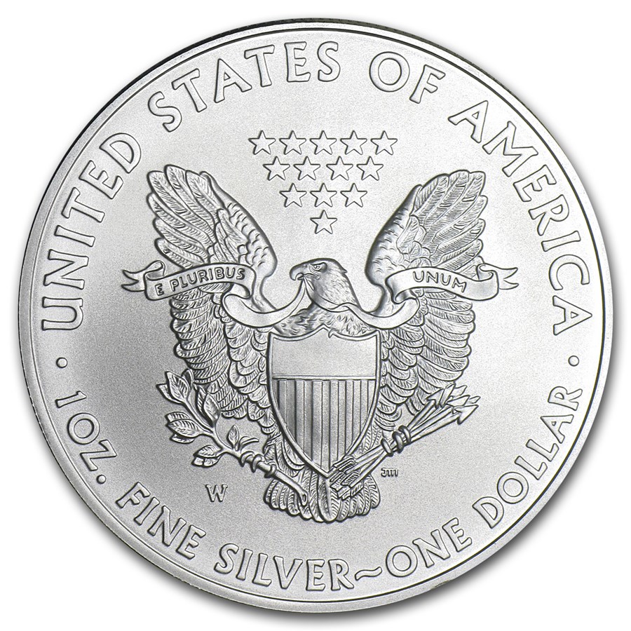 2008-W Burnished American Silver Eagle (w/Box & COA)
