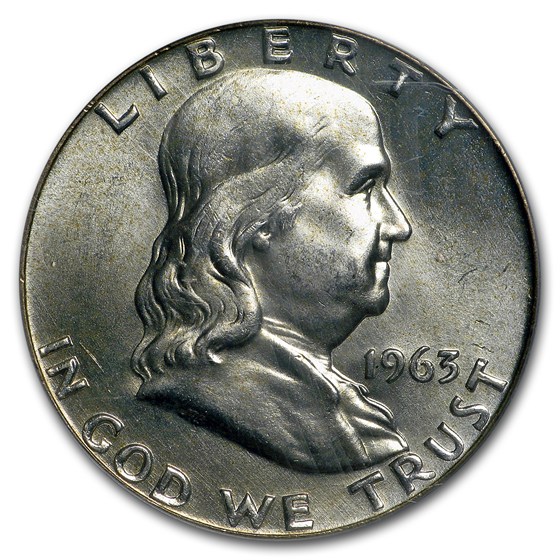 1963 Franklin Half Dollar MS-65 PCGS