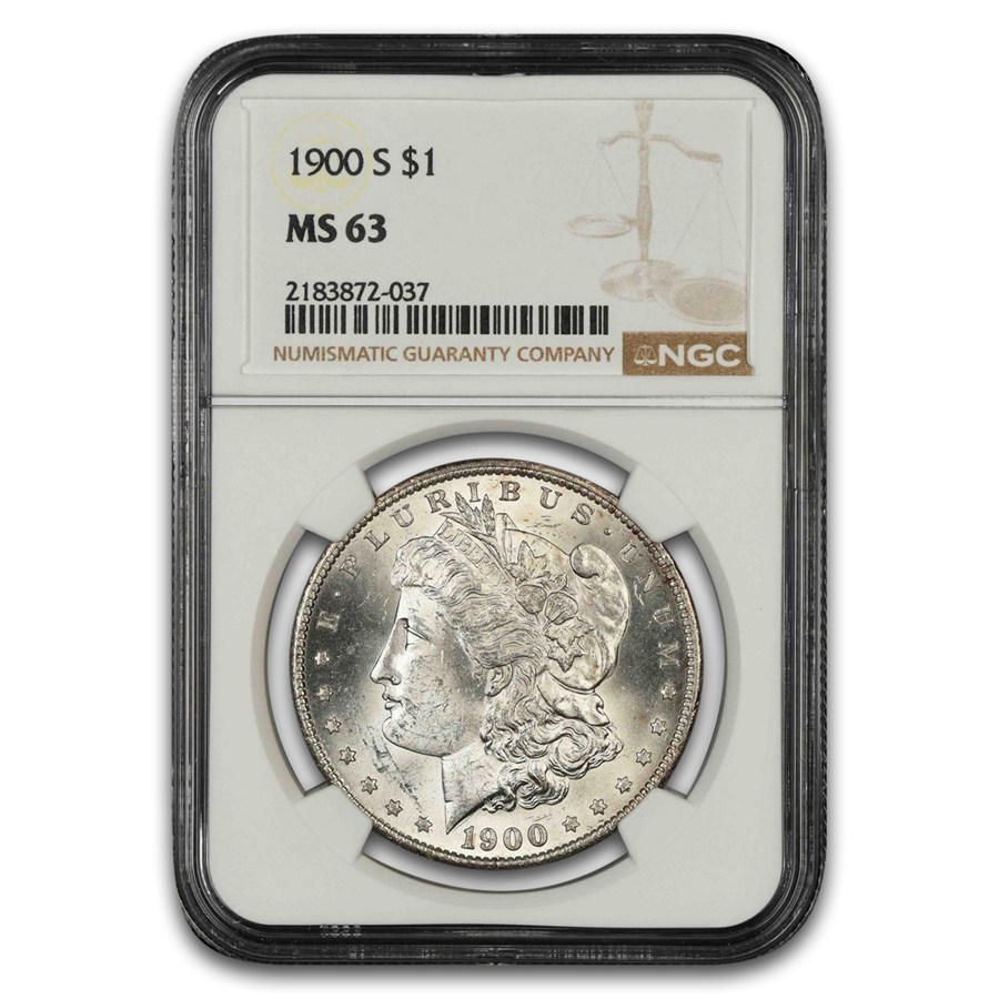 1900-S Morgan Dollar MS-63 NGC