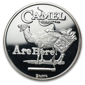 1 oz Silver Round - CAMEL Cigarettes are Here!
