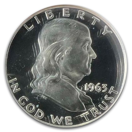 1963 Franklin Half Dollar PF-67 Cameo NGC