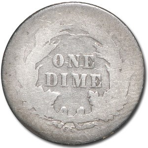 1877-CC Liberty Seated Dime Good