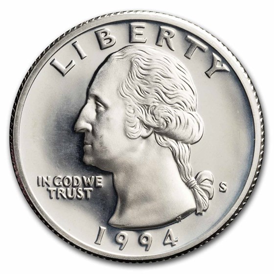 1994-S Washington Quarter 40-Coin Roll Proof (Silver)