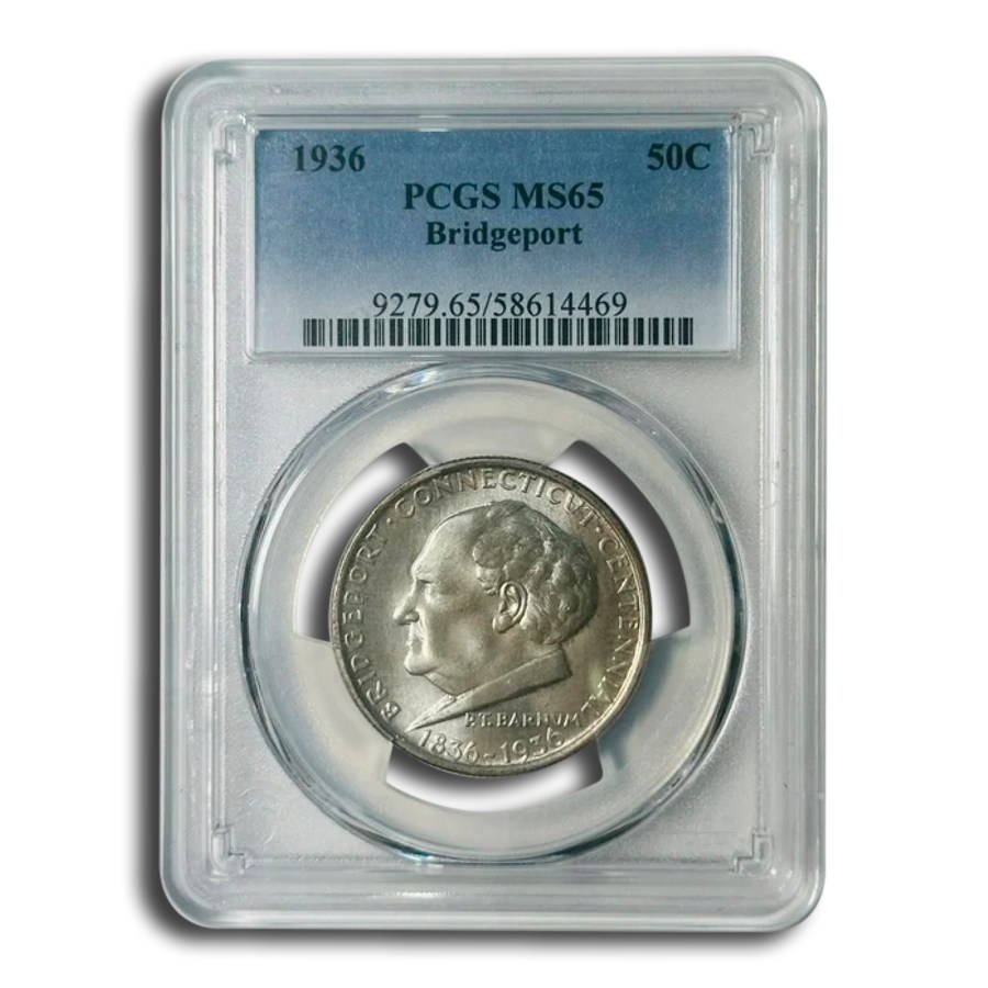 1936 Bridgeport Centennial Half MS-65 PCGS