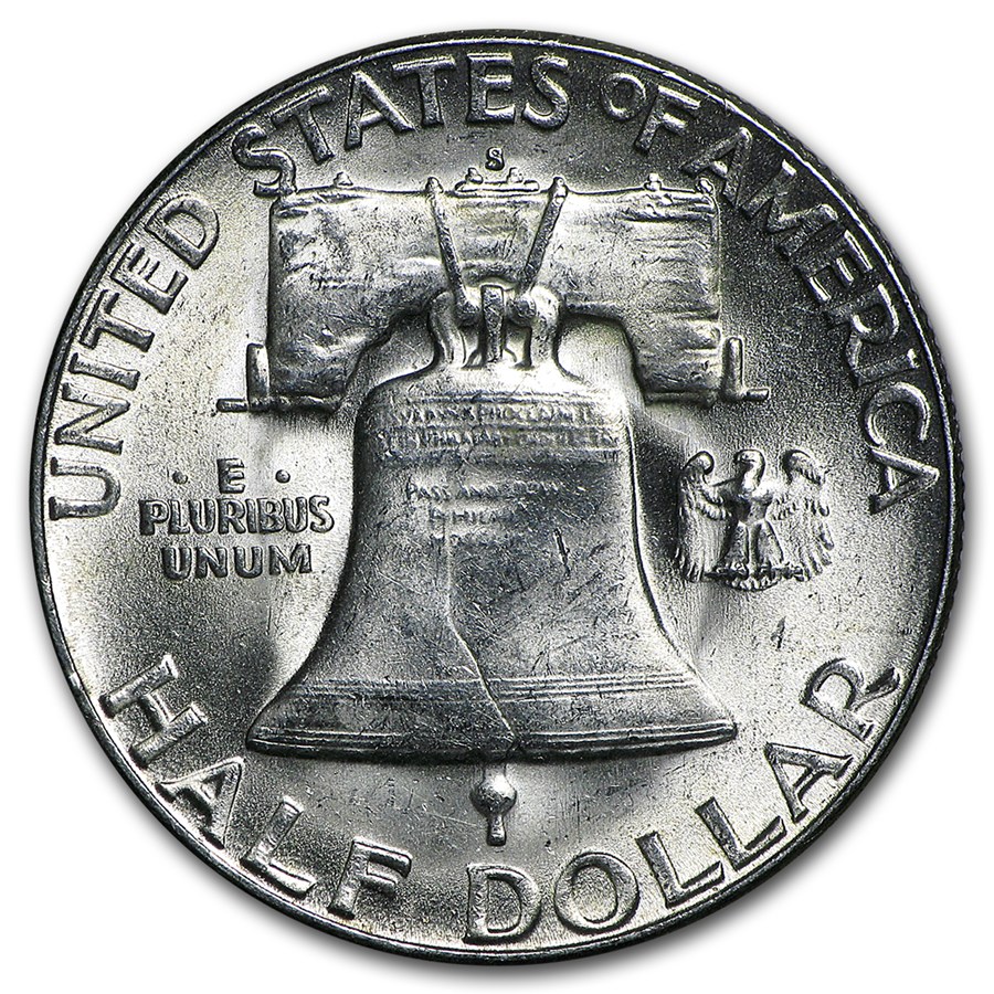 1951-S Franklin Half Dollar BU