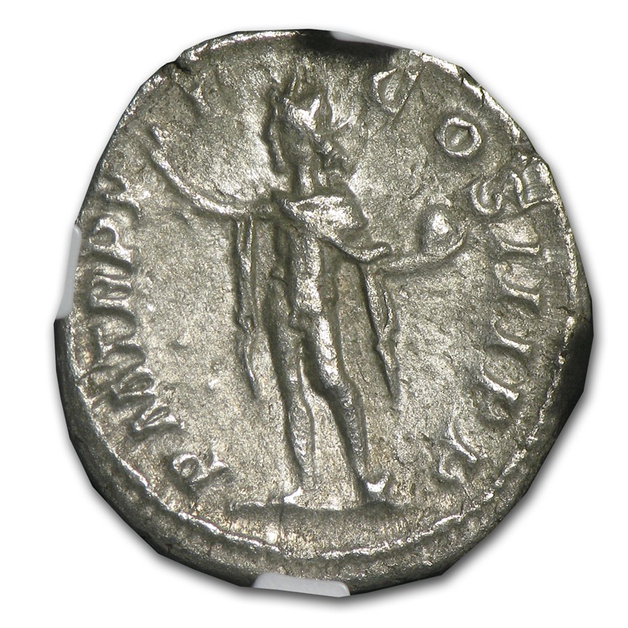 Roman AR Denarius Severus Alexander (222-235 AD) Ch-XF NGC