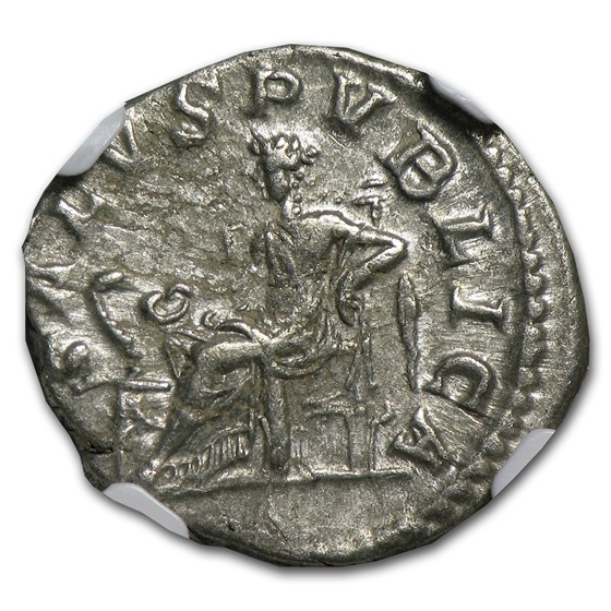 Roman Silver Denarius Severus Alexander (222-235 AD) Ch-VF NGC
