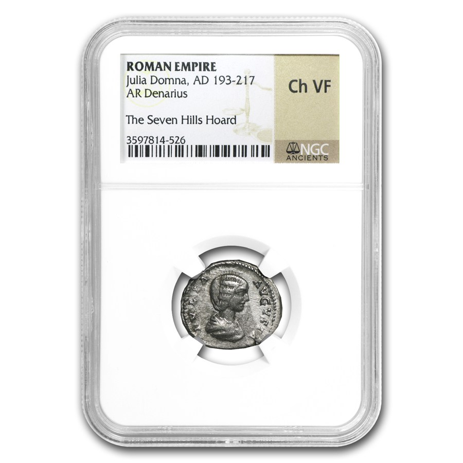 Rome AR Denarius Julia Domna 193-217 AD Ch VF NGC (Random Coin)