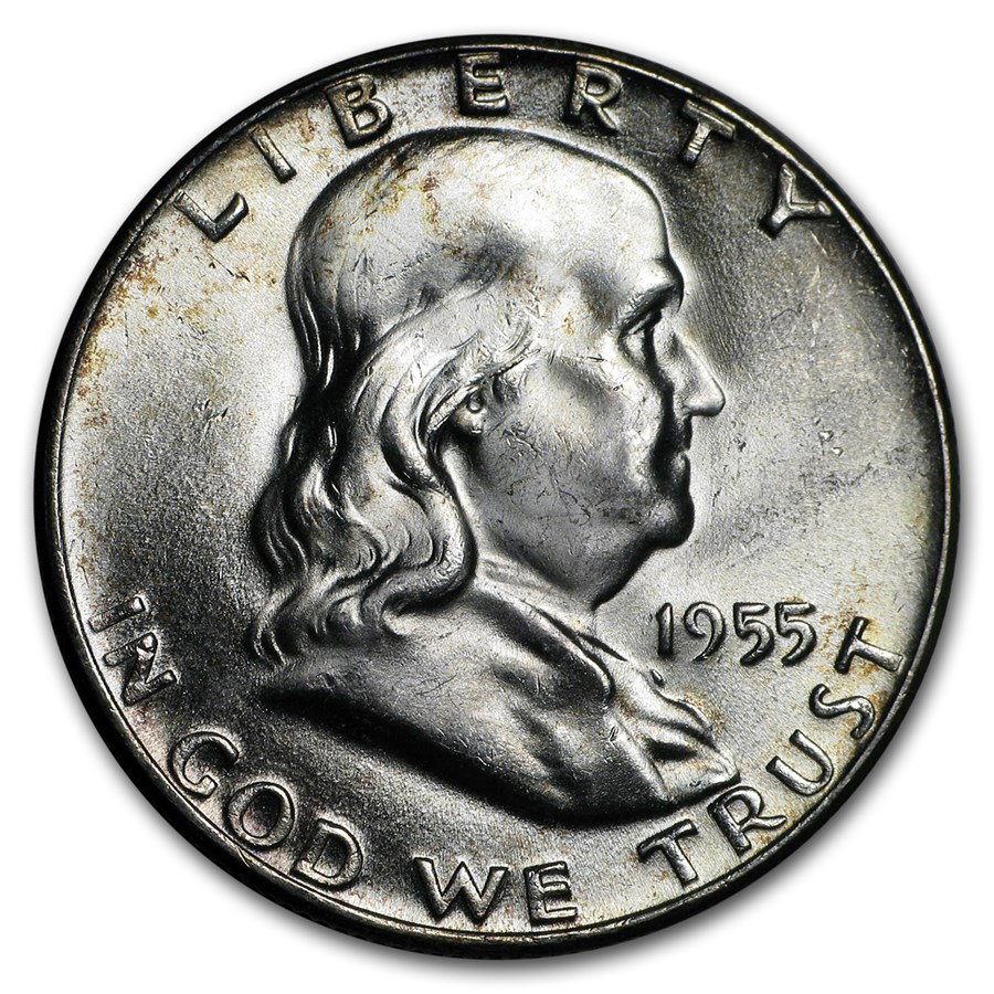 1955 Franklin Half Dollar BU 1955 Franklin Half Dollar BU