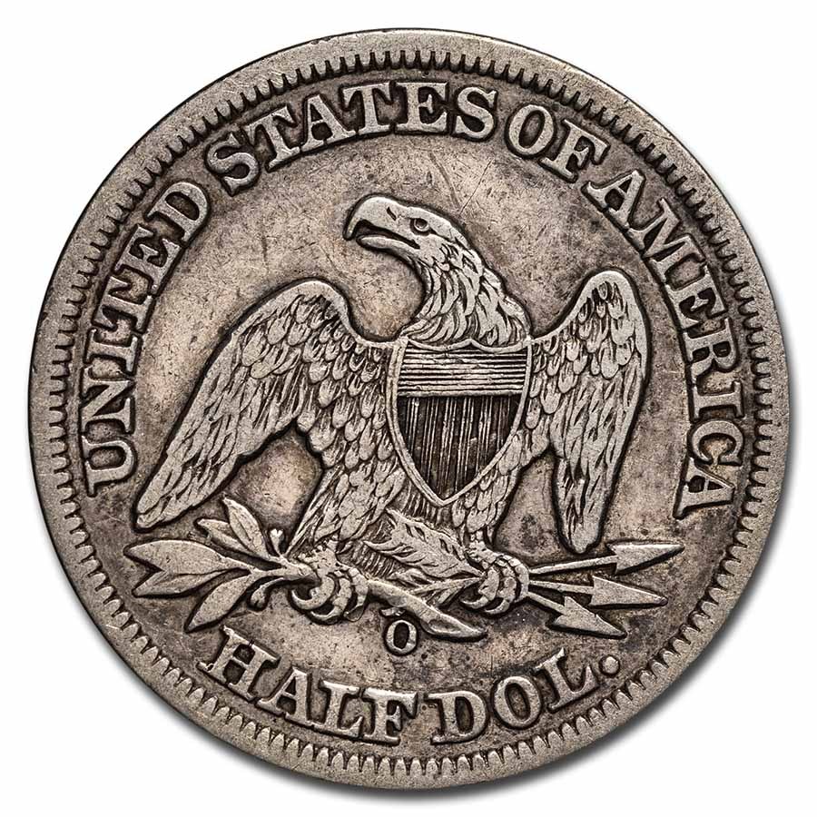 1858-O Liberty Seated Half Dollar XF