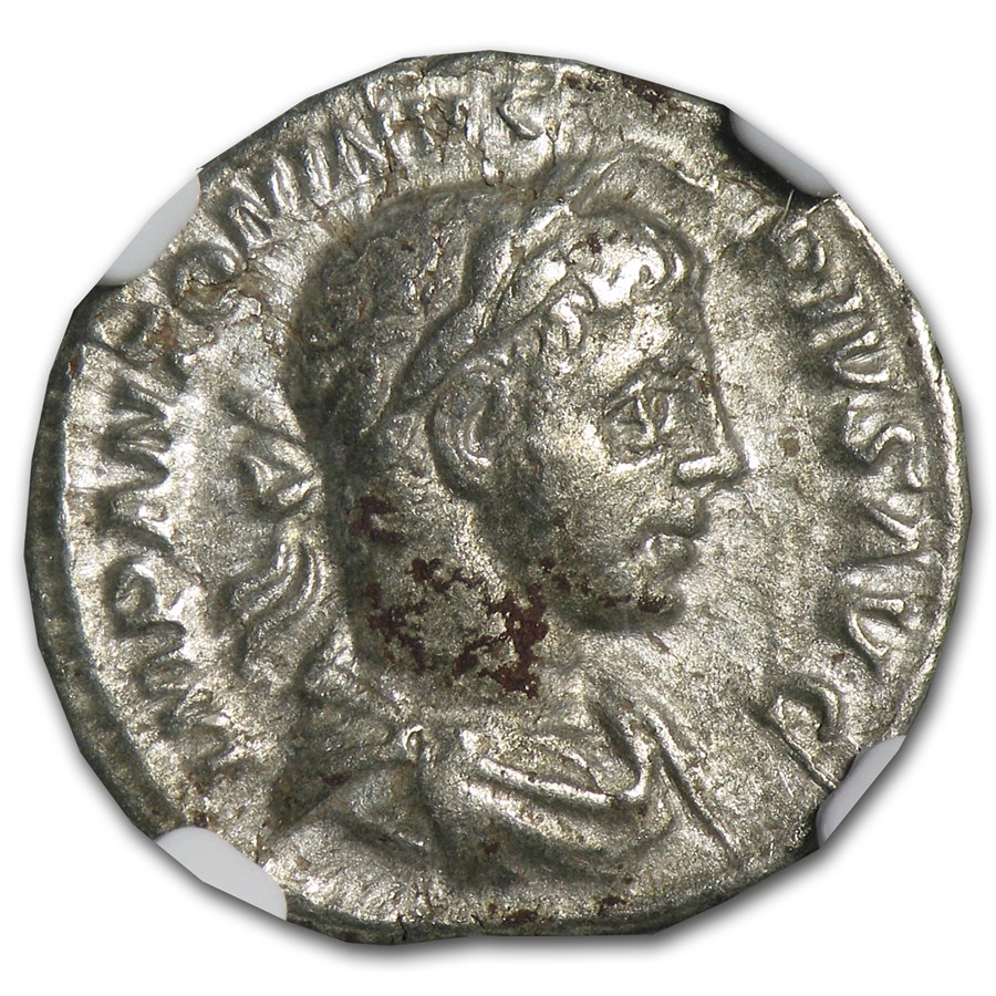 Roman AR Denarius Elagabalus (218-222 AD) VF NGC (Random Coin)