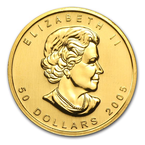 2005 Canada 1 oz Gold Maple Leaf BU
