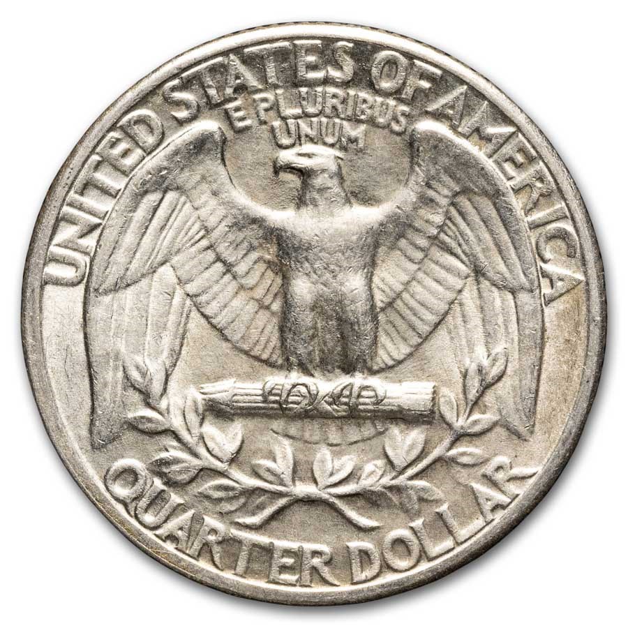 1943 Washington Quarter 40-Coin Roll Avg Circ