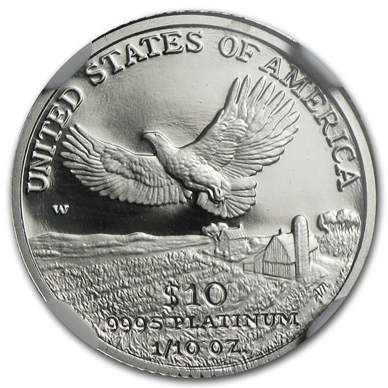 2000-W 1/10 oz Proof American Platinum Eagle PF-70 NGC