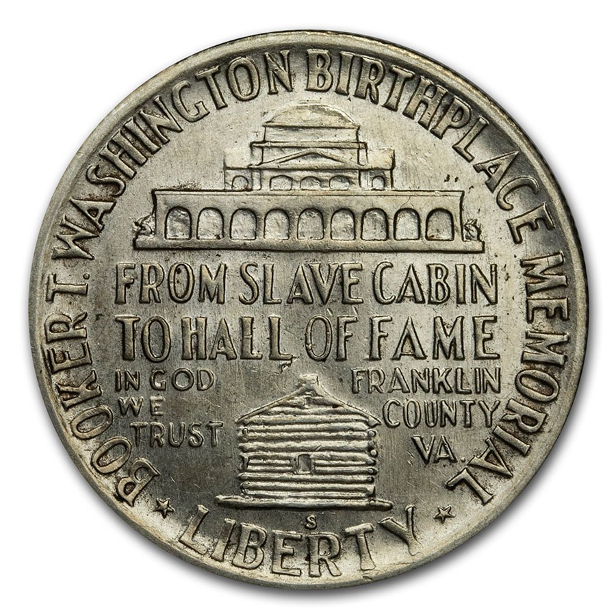 1946-S Booker T. Washington Half AU