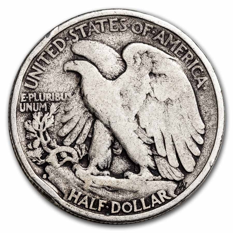 1940-S Walking Liberty Halves 20-Coin Roll Avg Circ