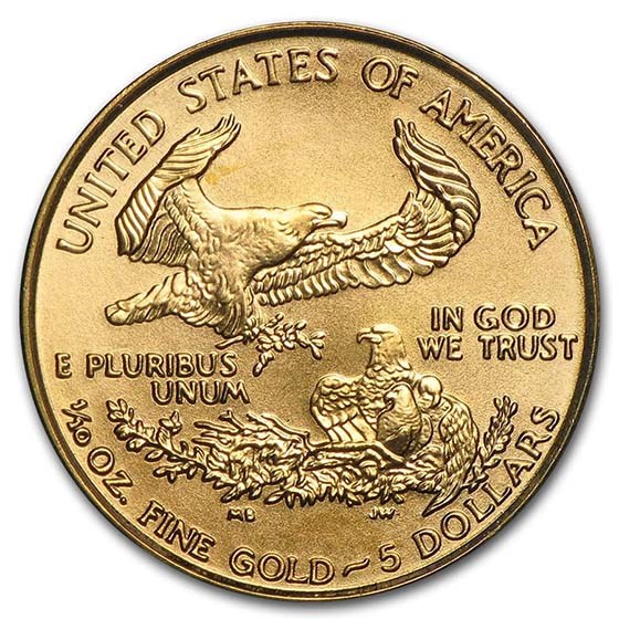 1/10 oz American Gold Eagle Coin BU (Random Year)