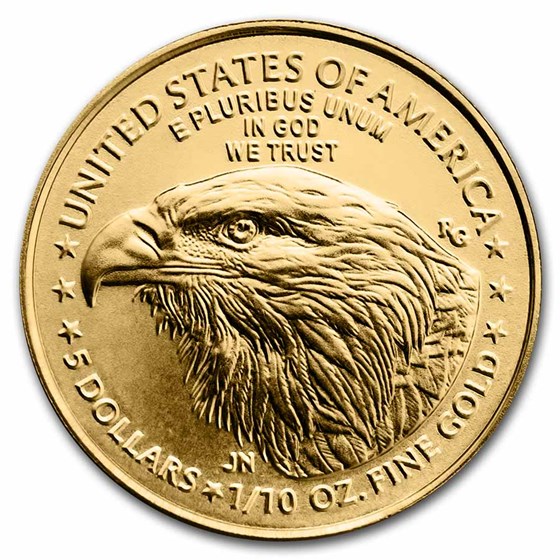 1/10 oz American Gold Eagle Coin BU (Random Year)
